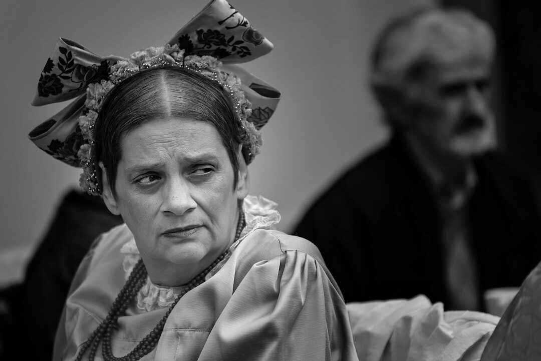 woman in dramatic role