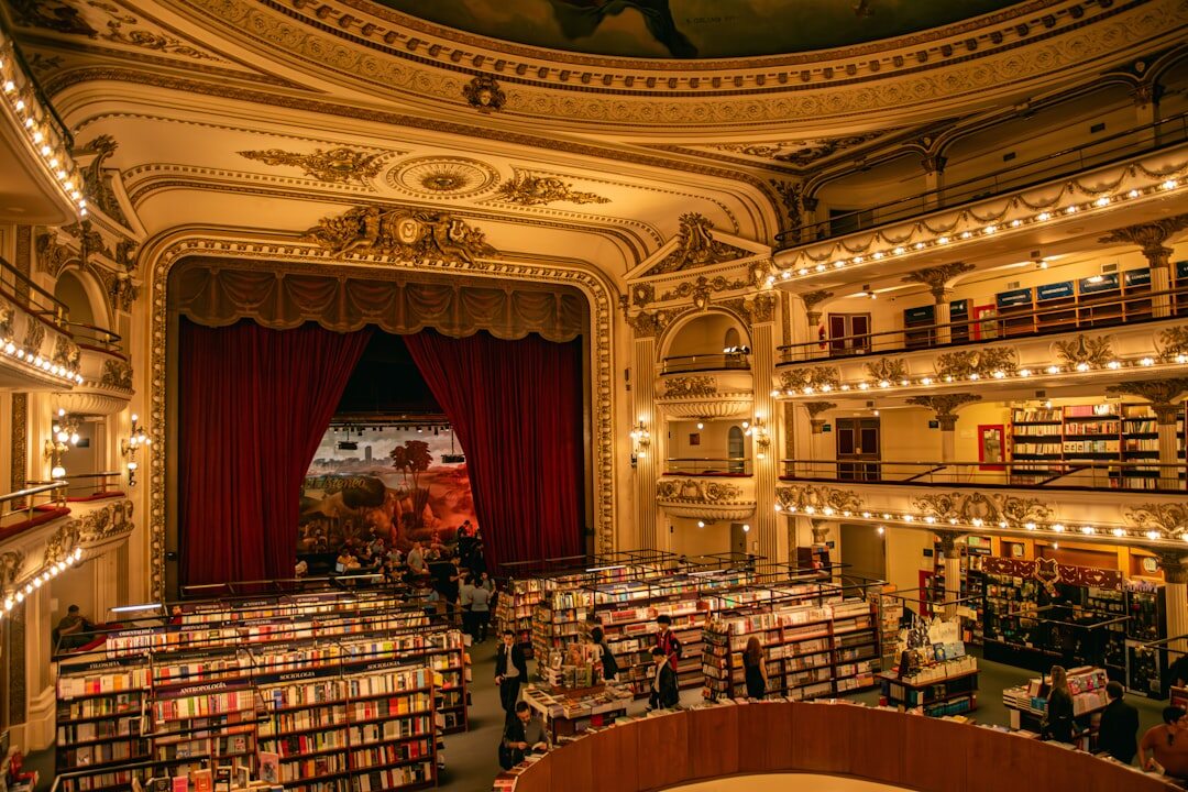 Grand interior of a historic opera house theatre in Buenos Aires