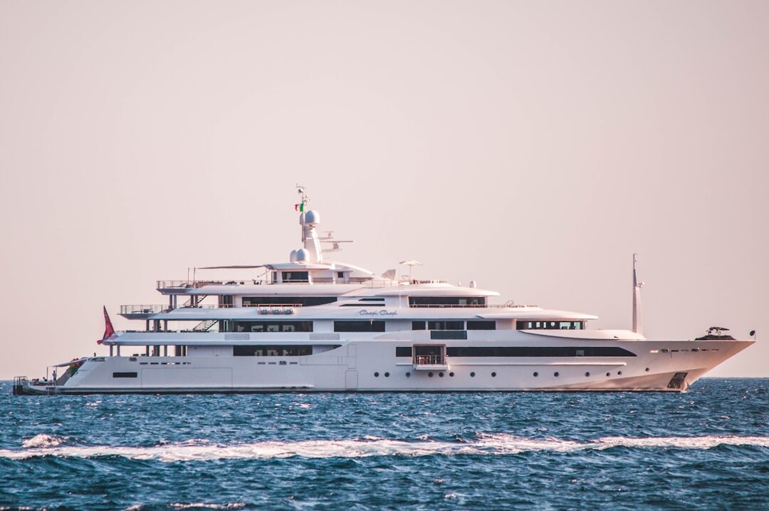 private yacht at sea
